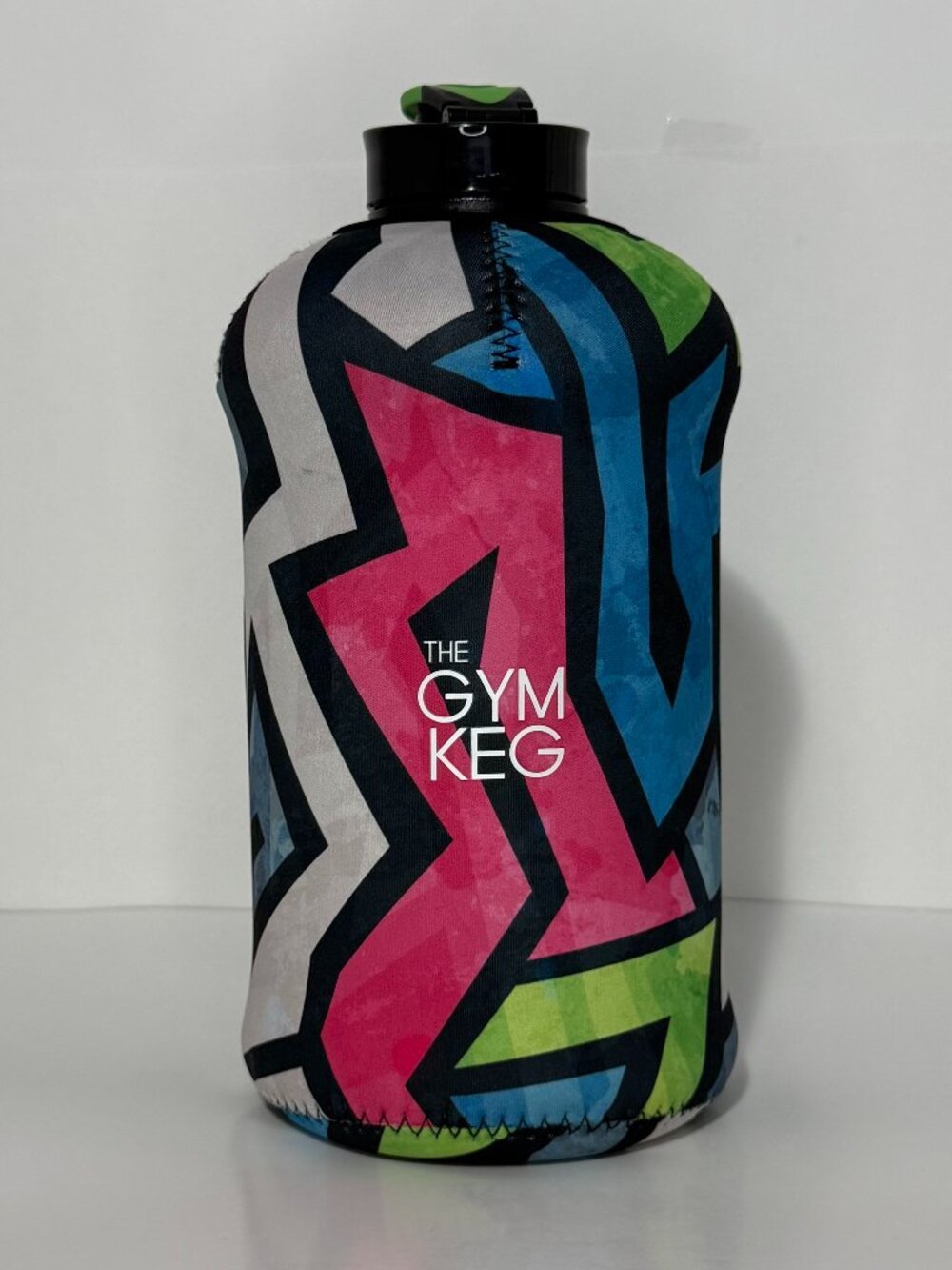 The Gym Keg Half Gallon Water Bottle w/ Sleeve – Large Insulated Gym Jug